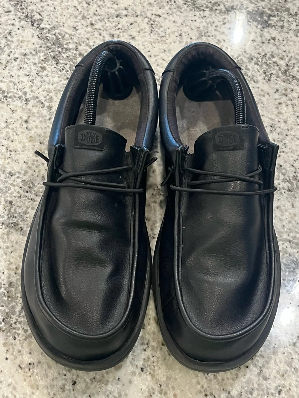 Hey Dude Men’s Size 10 Wally Work CE Slip-On Lightweight CE Black Work Shoes